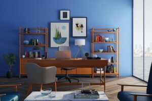 Ways to use a standard bookcase in your home office